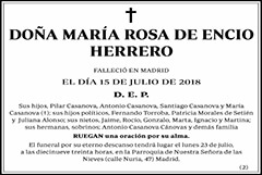 María Rosa de Encio Herrero